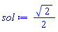 (1/2)*2^(1/2)