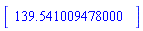 Vector(1, {(1) = 139.54100947799998})