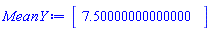 Vector(1, {(1) = 7.5})