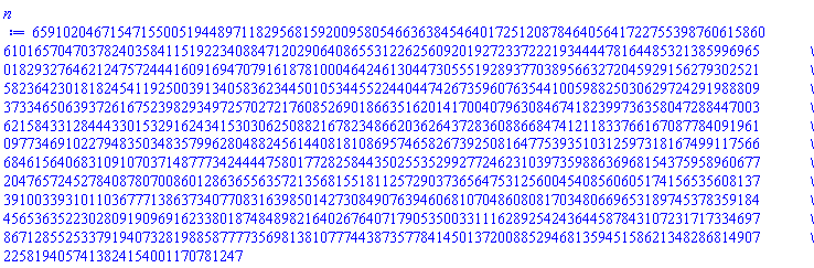 6591020467154715500519448971182956815920095805466363845464017251208784640564172275539876061586061016570470378240358411519223408847120290640865531226256092019272337222193444478164485321385996965018293276462124757244416091694707916187810004642461304473055519289377038956632720459291562793025215823642301818245411925003913405836234450105344552244044742673596076354410059882503062972429198880937334650639372616752398293497257027217608526901866351620141700407963084674182399736358047288447003621584331284443301532916243415303062508821678234866203626437283608866847412118337661670877840919610977346910227948350348357996280488245614408181086957465826739250816477539351031259731816749911756668461564068310910703714877734244447580177282584435025535299277246231039735988636968154375958960677204765724527840878070086012863655635721356815518112572903736564753125600454085606051741565356081373910033931011036777138637340770831639850142730849076394606810704860808170348066965318974537835918445653635223028091909691623380187484898216402676407179053500331116289254243644587843107231717334697867128552533791940732819885877773569813810777443873577841450137200885294681359451586213482868149072258194057413824154001170781247