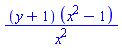 (y+1)*(x^2-1)/x^2