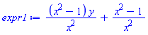 (x^2-1)*y/x^2+(x^2-1)/x^2