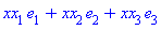 xx[1]*e[1]+xx[2]*e[2]+xx[3]*e[3]