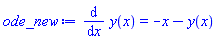 diff(y(x), x) = -x-y(x)