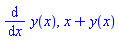 diff(y(x), x), x+y(x)