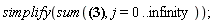 simplify(sum(2^(-alpha-2*j)*GAMMA(alpha+2*j+1)*x^(alpha+2*j-n)/(GAMMA(1+alpha+j)*GAMMA(j+1)*GAMMA(alpha+2*j-n+1)), j = 0 .. infinity))
