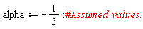 alpha := -1/3