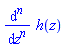 diff(h(z), [`$`(z, n)])