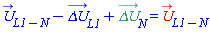 `#mover(mi("U"),mo("&rarr;"))`[L1-N]-`#mover(mi("&Delta;U",mathcolor = "blue"),mo("&rarr;",mathcolor = "blue"))`[L1]+`#mover(mi("&Delta;U",mathcolor = "#339966"),mo("&rarr;",mathcolor = "#339966"))`[N] = `#mover(mi("U",mathcolor = "red"),mo("&rarr;",mathcolor = "red"))`[L1-N]