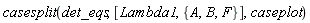 casesplit(det_eqs, [Lambda1, {A, B, F}], caseplot)
