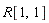 R[1, 1]