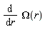 diff(Omega(r), r)
