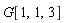 G[1, 1, 3]