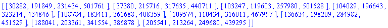 [[30282, 191849, 231434, 501761], [37380, 215716, 317635, 440711], [103247, 119603, 257980, 501528], [104029, 196643, 323214, 434846], [108784, 183411, 361688, 408359], [109574, 110434, 316011, 467957], [136634, 198209, 284982, 451529], [188041, 203361, 341554, 386878], [205541, 213264, 249680, 439295]]