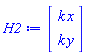 Vector(2, {(1) = k*x, (2) = k*y})