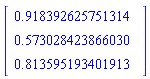 Vector(3, {(1) = .9183926257513138, (2) = .5730284238660297, (3) = .8135951934019132})