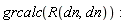 grcalc(R(dn, dn))