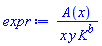 A(x)/(x*y*K^b)