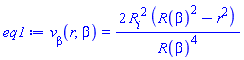 v__beta(r, beta) = 2*R__i^2*(R(beta)^2-r^2)/R(beta)^4