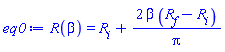 R(beta) = R__i+2*beta*(R__f-R__i)/Pi