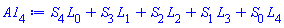 L[0]*S[4]+L[1]*S[3]+L[2]*S[2]+L[3]*S[1]+L[4]*S[0]