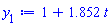 1+1.852*t