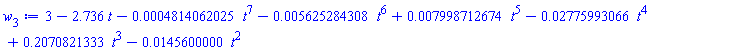 3-2.736*t-0.4814062025e-3*t^7-0.5625284308e-2*t^6+0.7998712674e-2*t^5-0.2775993066e-1*t^4+.2070821333*t^3-0.145600000e-1*t^2