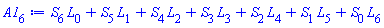L[0]*S[6]+L[1]*S[5]+L[2]*S[4]+L[3]*S[3]+L[4]*S[2]+L[5]*S[1]+L[6]*S[0]