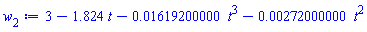 3-1.824*t-0.1619200000e-1*t^3-0.272000000e-2*t^2