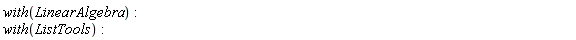 with(LinearAlgebra); with(ListTools)