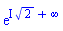 exp(I*2^(1/2)+infinity)