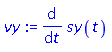 diff(sy(t), t)