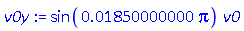 sin(0.1850000000e-1*Pi)*v0