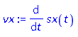 diff(sx(t), t)
