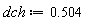 dch := .504