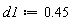 d1 := .45
