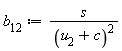 b__12 := s/(u__2+c)^2