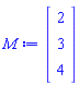 Vector(3, {(1) = 2, (2) = 3, (3) = 4})