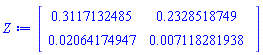Matrix(%id = 18446744074441697150)