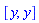 [y, y]