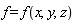 f = f(x, y, z)