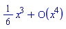 series((1/6)*x^3+O(x^4),x,4)