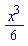 (1/6)*x^3