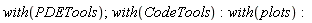 with(PDETools); with(CodeTools); with(plots)