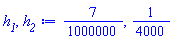 7/1000000, 1/4000