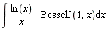 int(ln(x)*BesselJ(1, x)/x, x)