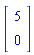 Vector(2, {(1) = 5, (2) = 0})
