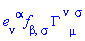 e[nu, `~alpha`]*f[beta, sigma]*Physics:-Christoffel[`~nu`, mu, `~sigma`]