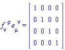 f[nu, `~rho`]*e[mu, `~nu`] = Matrix(%id = 18446744078467106686)
