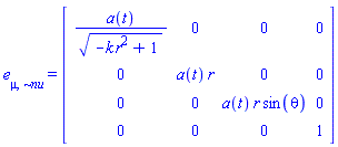 e[mu, `~nu`] = Matrix(%id = 18446744078400333694)